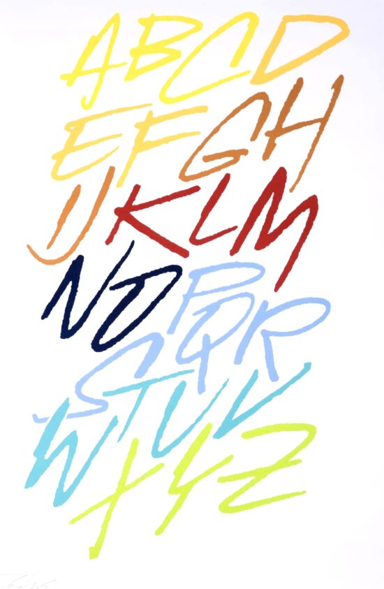 Futura 2000 Alphabet print,